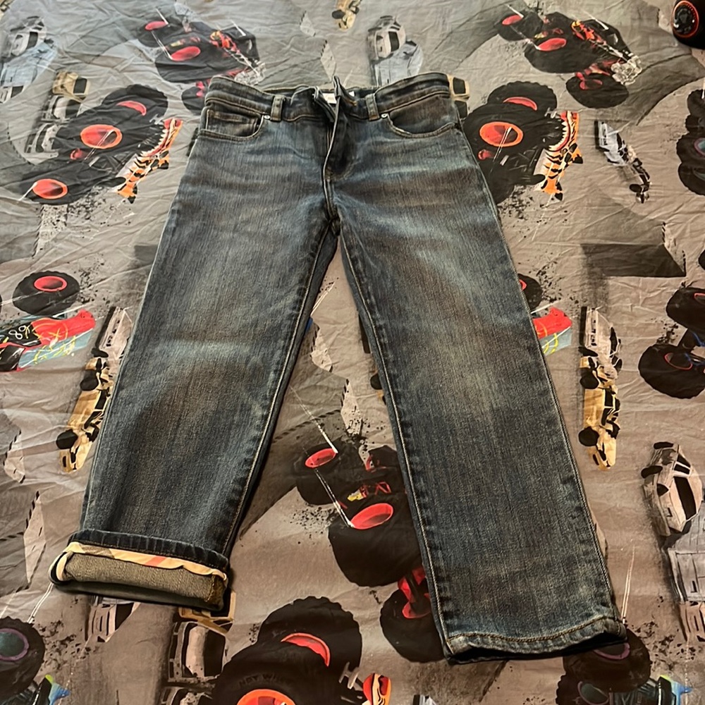 Burberry denim boys jeans, worn once, size 6.
